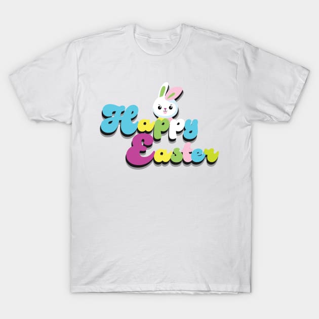 Happy Easter Day Cute Bunny T-Shirt by WalldeMar